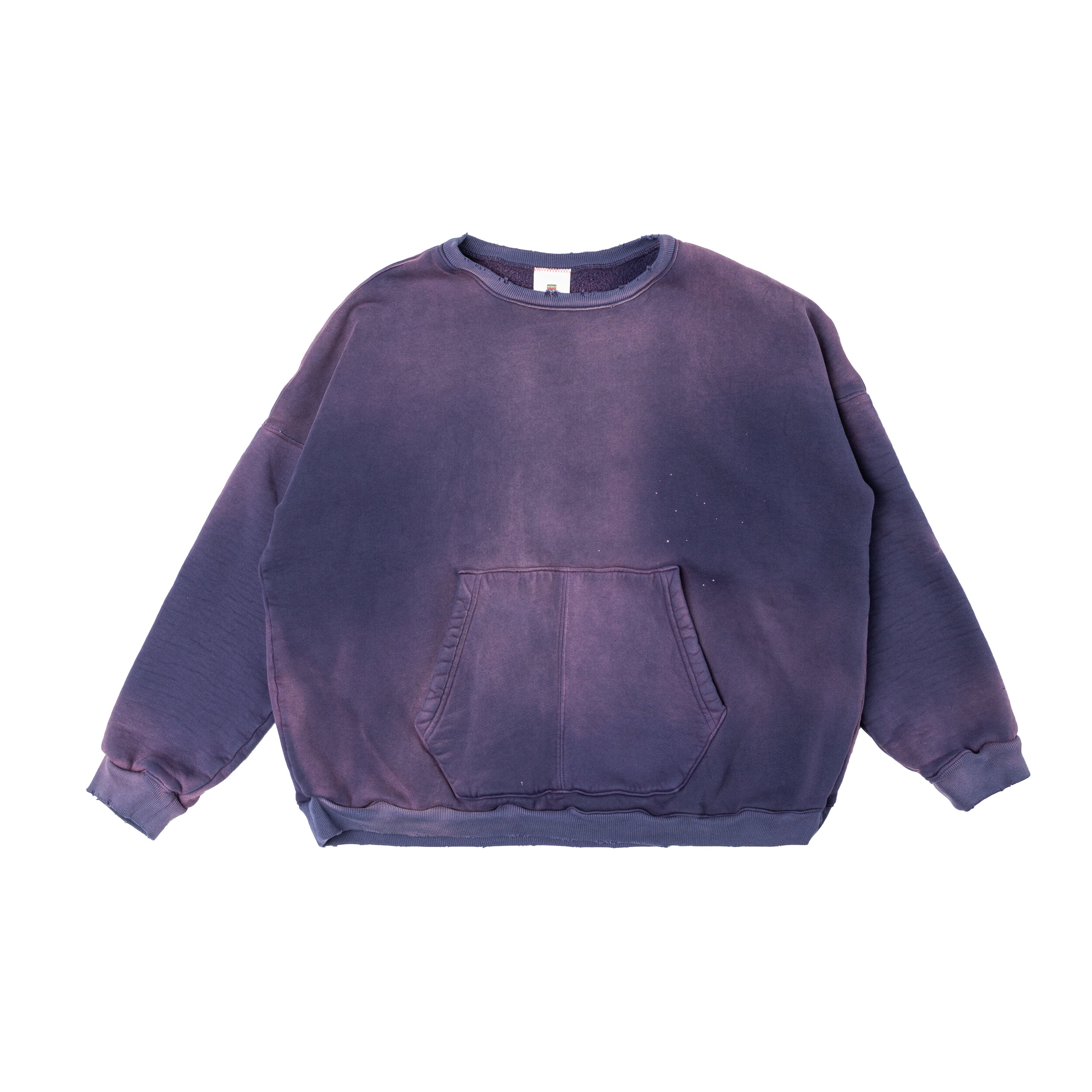 OVERSIZE CREW NECK SWEATER AGED PURPLE — MOOJIMOOJI